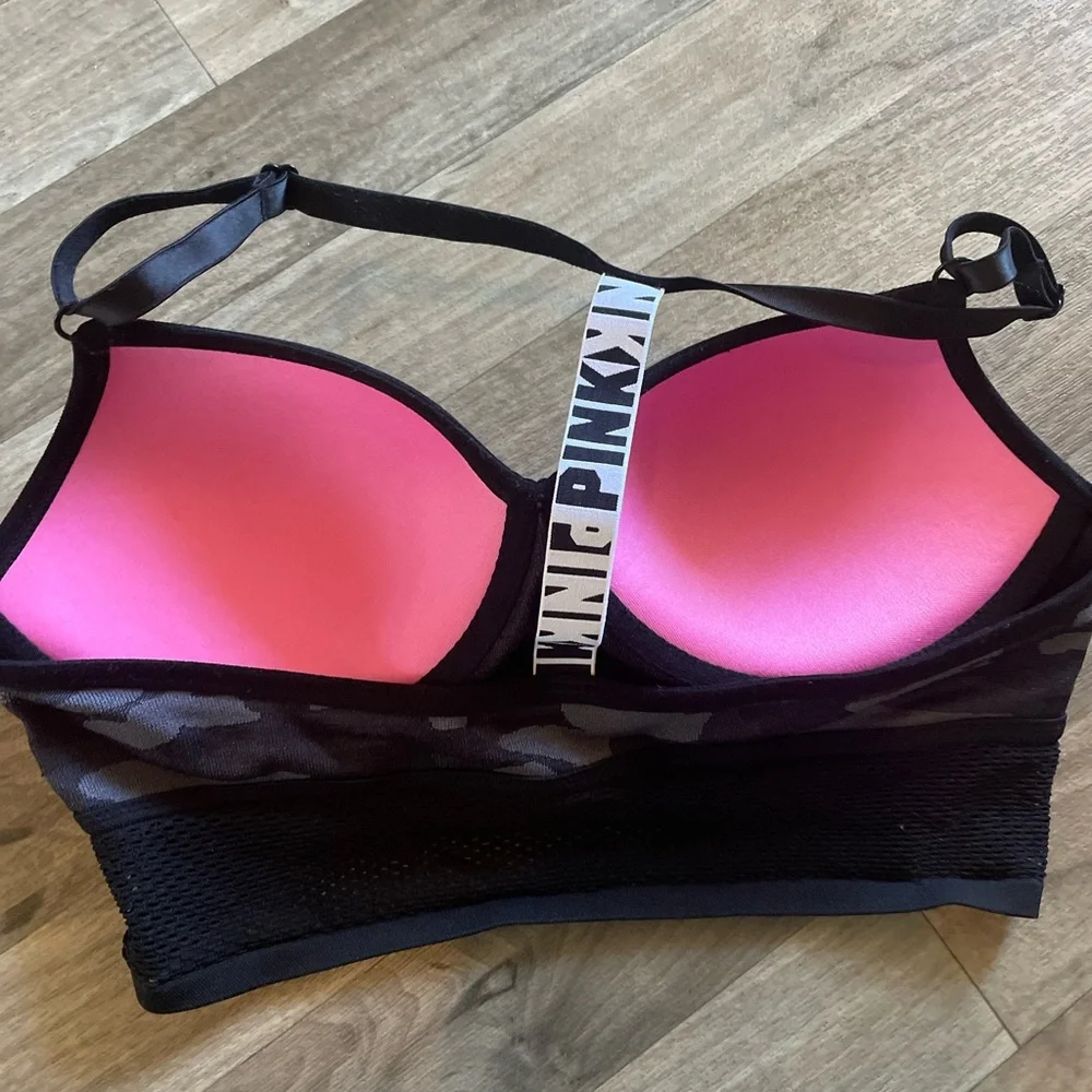 PINK - Victoria's Secret Victoria's Secret Pink Mesh Sport Bra - Picture 4 of 6